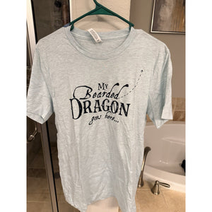 Funny Bearded Dragon T Shirt Medium Reptile Lizard Owner Graphic Tee