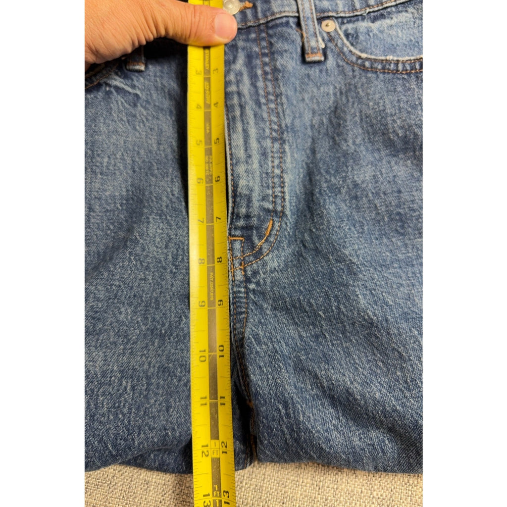 Madewell Classic Straight Jeans Womens 26T Blue High Rise 27 Inseam