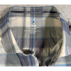 Kuhl Men’s XL Plaid Button Up Shirt Tapered Fit Short Sleeve Outdoor Hiking Gree