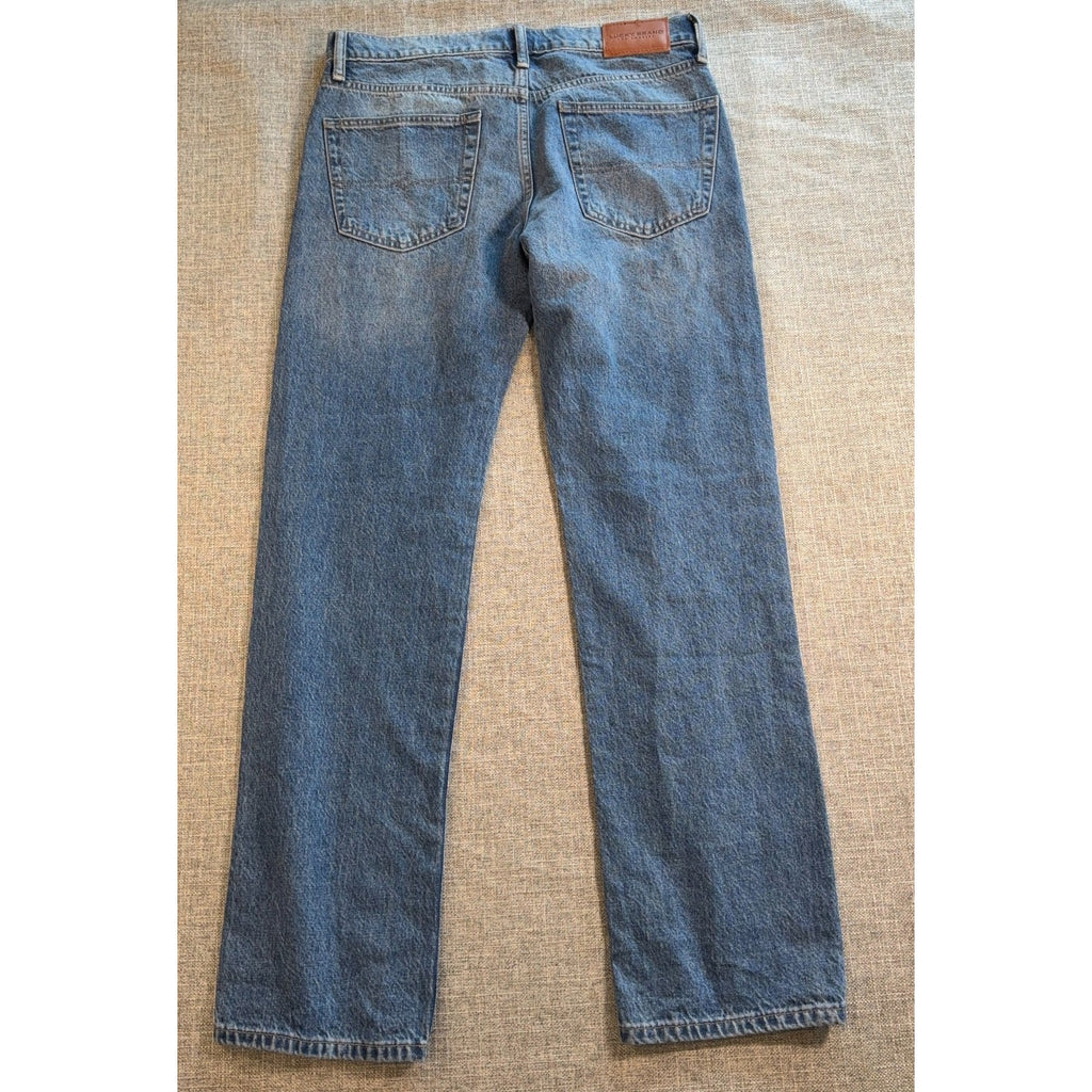 Lucky Brand 363 Vintage Straight Jeans Mens 30x32 Blue Denim Relaxed Fit W30 L32