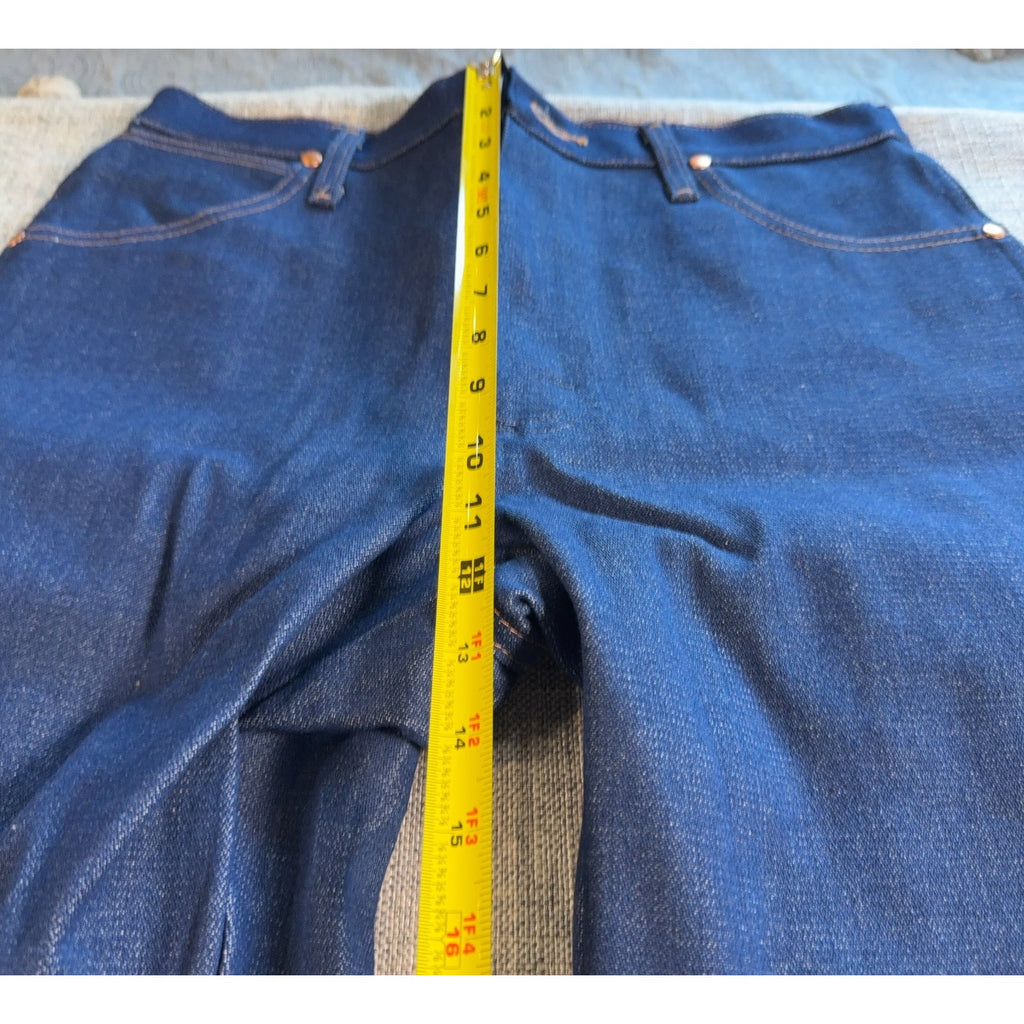 Wrangler 13MWZ Jeans Mens 32x34 Cowboy Cut Original Fit Dark Wash Western Denim