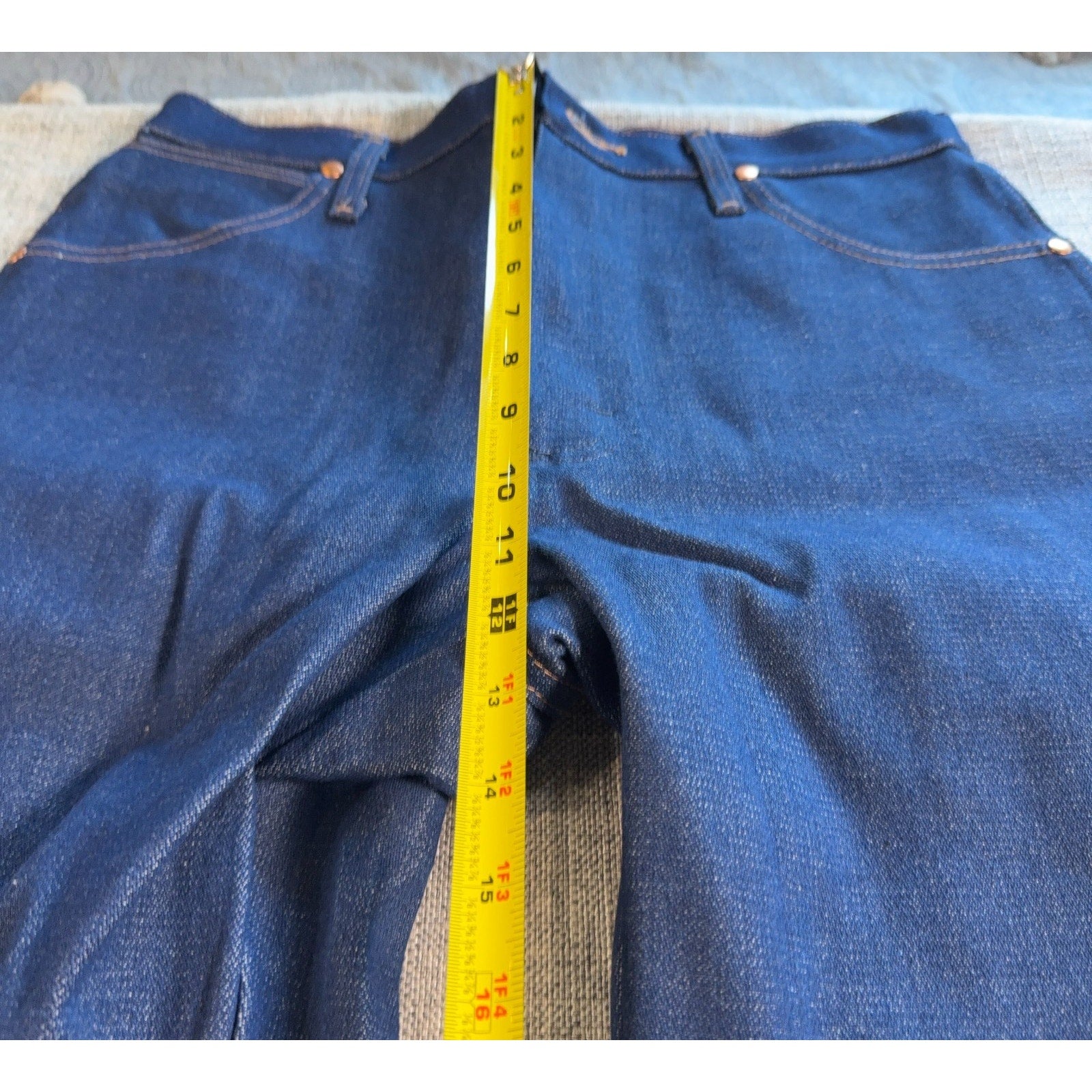 Wrangler 13MWZ Jeans Mens 32x34 Cowboy Cut Original Fit Dark Wash Western Denim