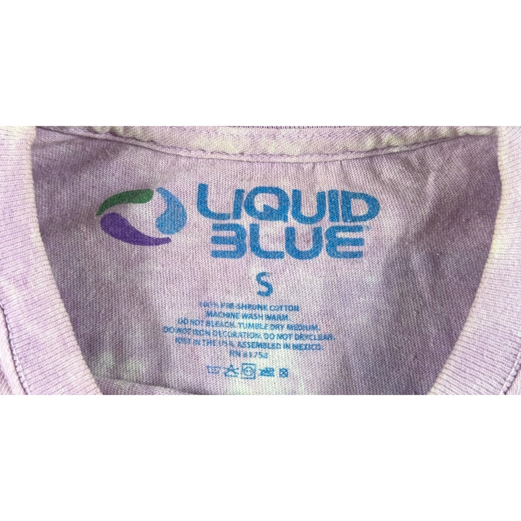 Liquid Blue Grateful Dead Ship of Fools Tie Dye T Shirt Small Double Sided