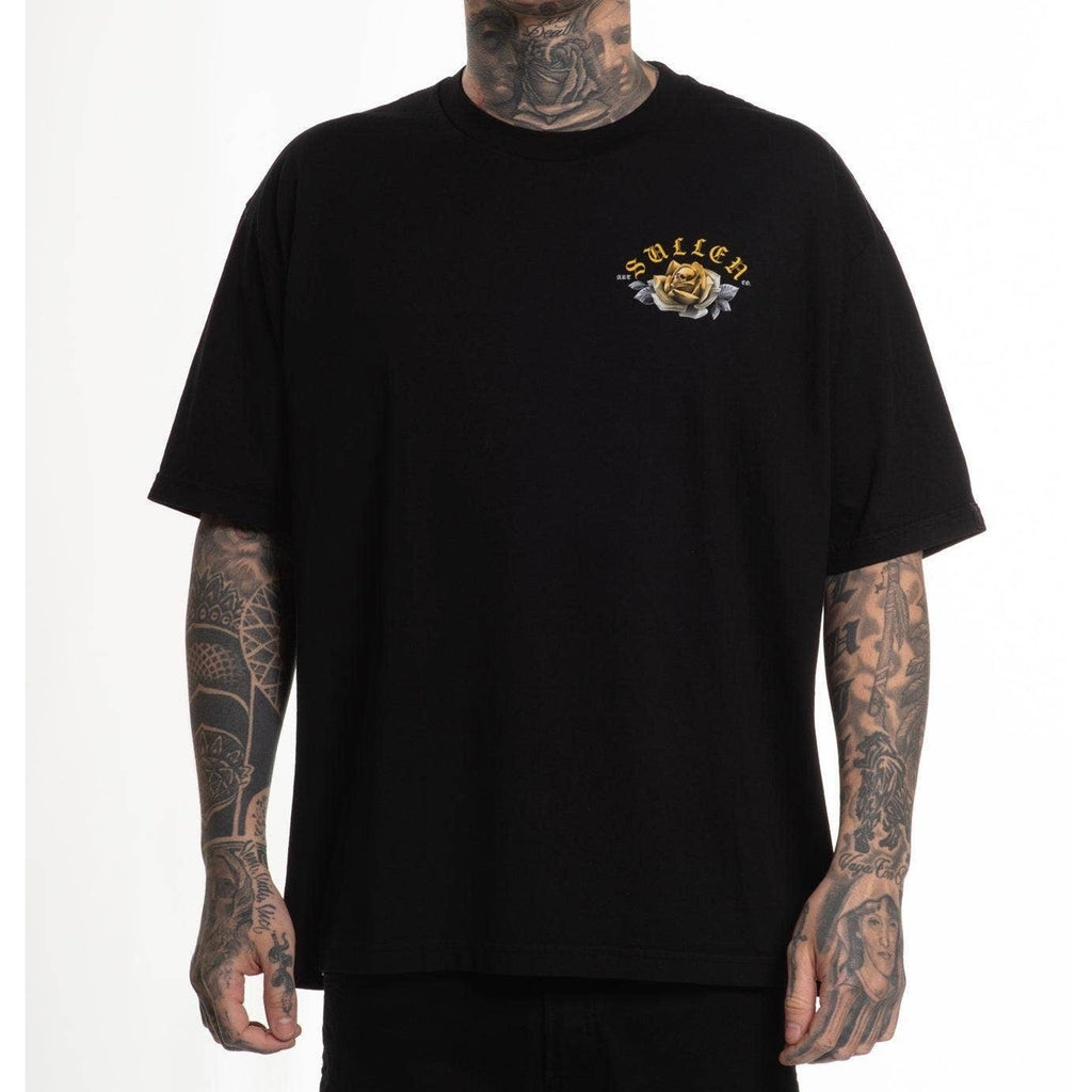 Sullen Art Collective Gold Gaze 1 Ton T Shirt Mens XL Black SCM7570 NWT