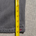 Kikwear Rushmore Jeans Mens 33x30 Gray Baggy Wide Leg Y2K Rave Skater Denim