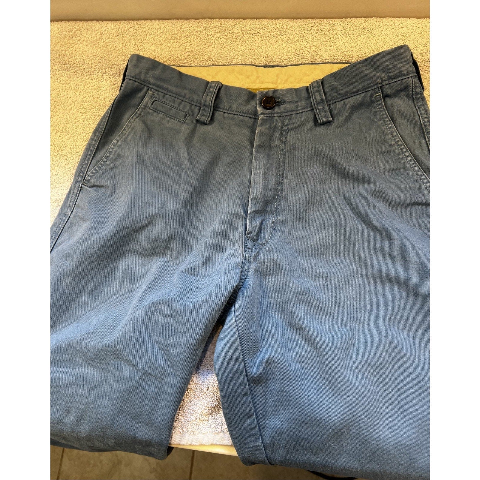 Live Comfortable by LK Men’s Blue Chino Pants 30x30 Cotton Blend Casual Golf Pre