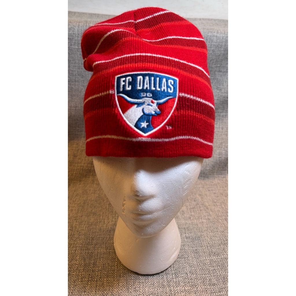 FC Dallas Red Striped Beanie Hat WinStar World Casino OTTO MLS