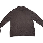 Lane Bryant Turtleneck Sweater Women's 18/20 Brown Button Cuff Plus Size