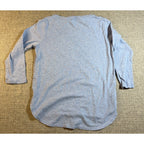 Tommy Bahama Women XS Gray 3/4 Sleeve Shirt Curved Hem Casual Knit Top