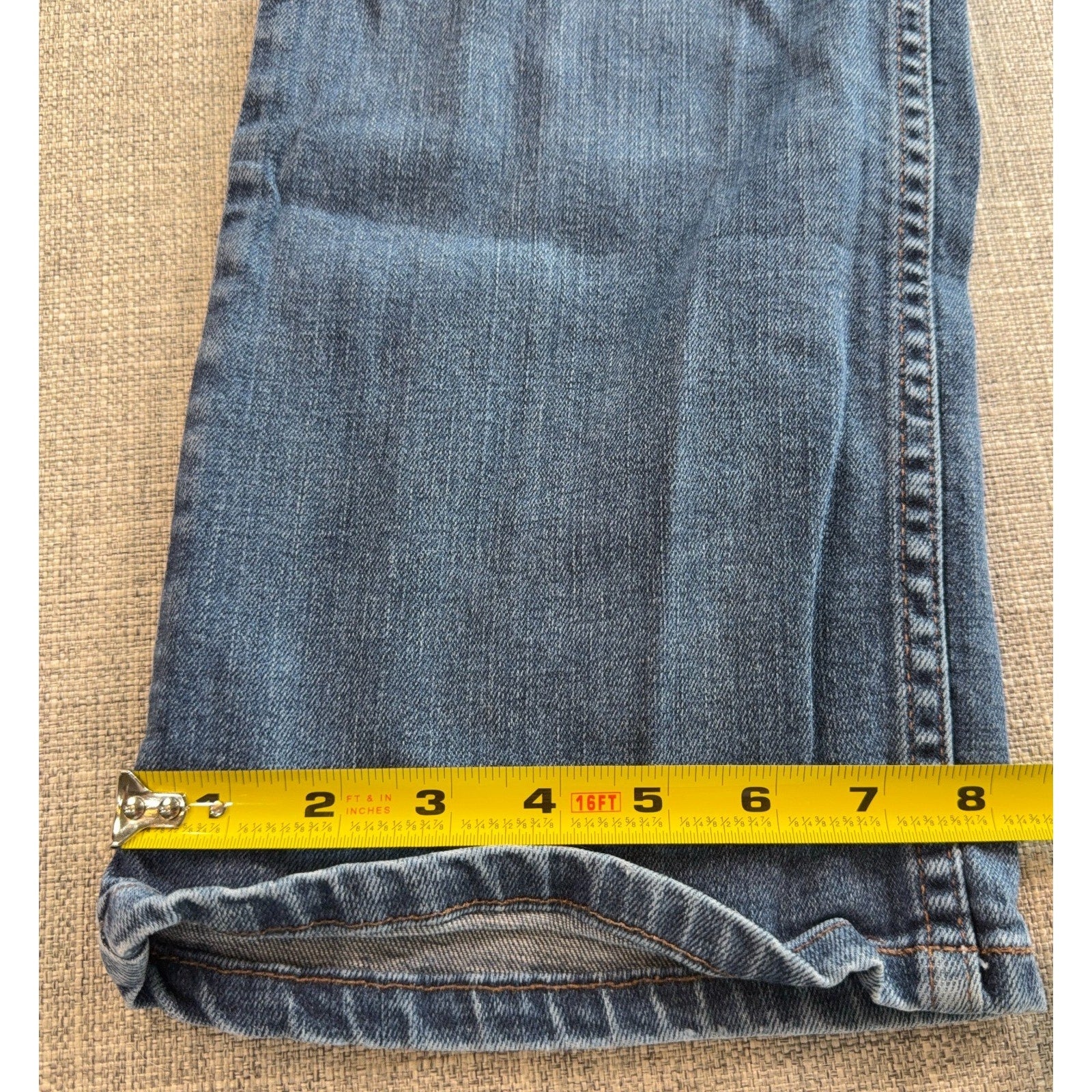 Harley Davidson Womens Jeans 34x31 Bootcut Blue Denim Genuine MotorClothes Biker