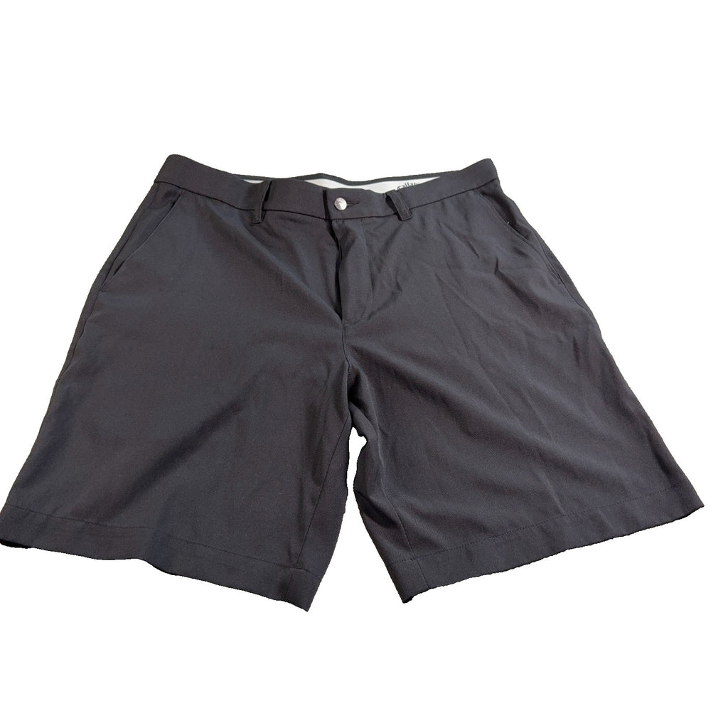 Callaway Golf Shorts Mens 34 Gray Stretch Performance Flat Front 8.5 Inseam