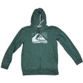 Quiksilver Mens XL Green Full Zip Graphic Hoodie Surf Skate 2011