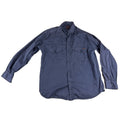 Lucky Brand Mens M Blue Utility Work Shirt 100% Cotton Long Sleeve Button Up