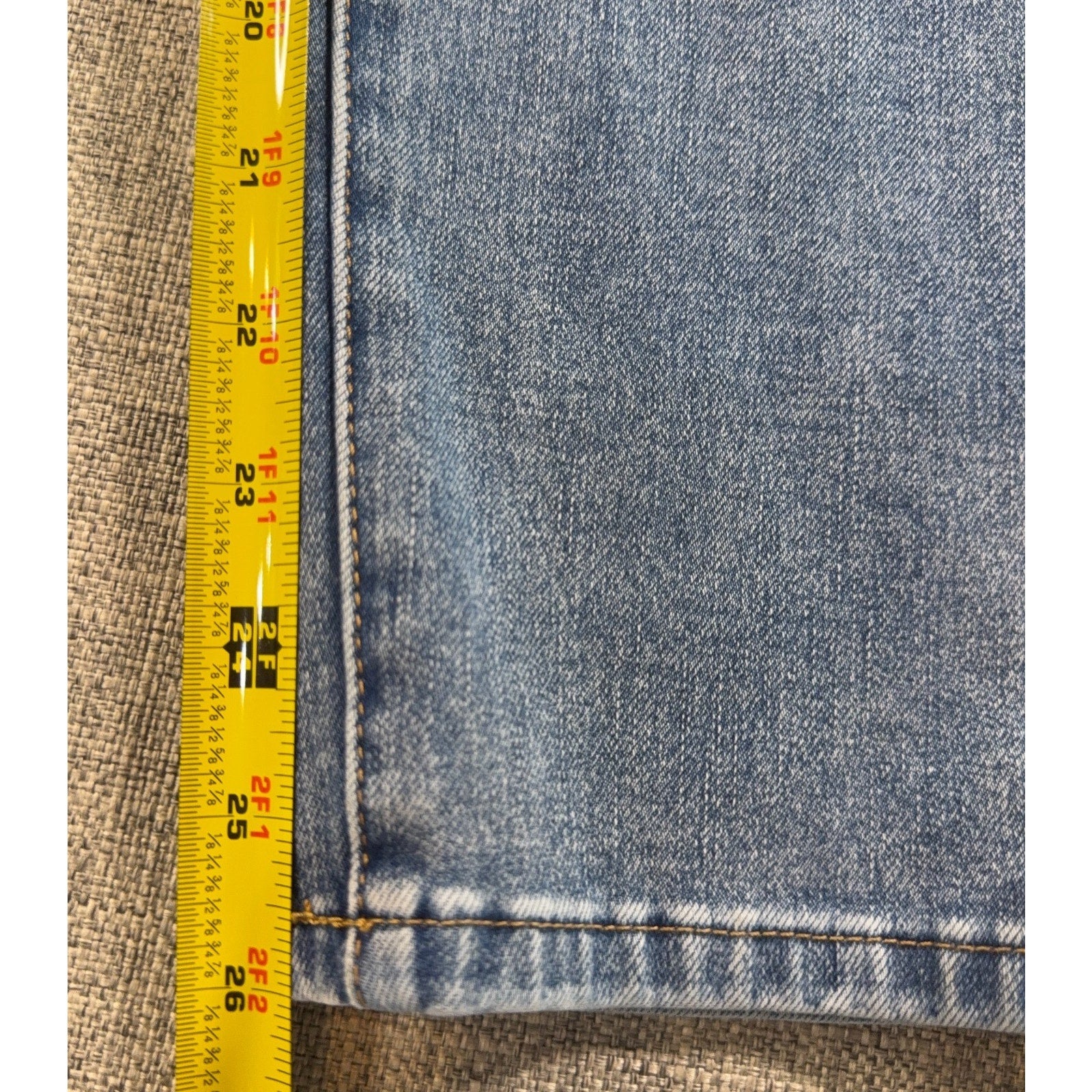 Soft Surroundings Womens Petite Medium Jeans Straight Leg 32 Waist 25.5 Inseam
