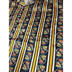 Urban Outfitters Shirt Mens M Floral Stripe Satin Camp Collar Short Sleeve