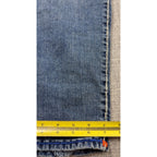 True Religion Rocco Relaxed Skinny Jeans Mens 44 Blue Orange Contrast Stitch