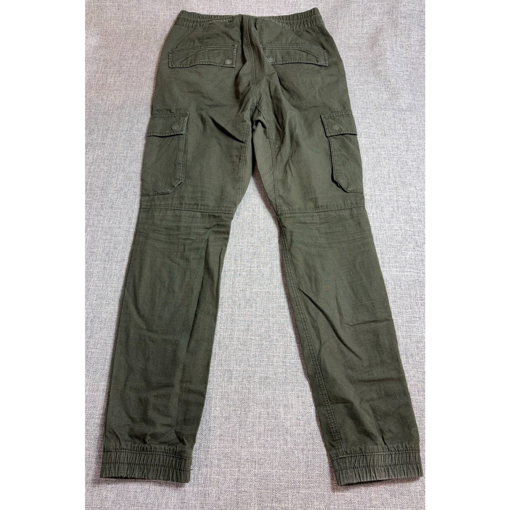 H&M Divided Cargo Jogger Pants Mens 30 Olive Green Ripstop Utility