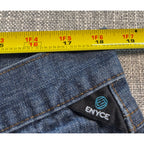 ENYCE Jeans Mens 40 Baggy Wide Leg Dark Wash Y2K Hip Hop Streetwear Denim