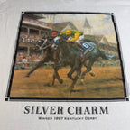 Vintage 1997 Silver Charm Kentucky Derby T Shirt XL Horse Racing FOTL