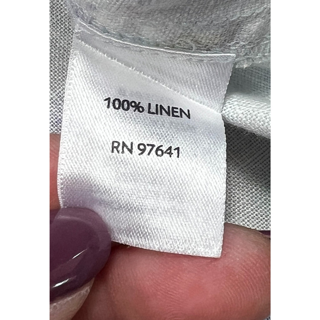J.Jill Love Linen Floral Shift Dress XS 100% Linen Zip Pockets