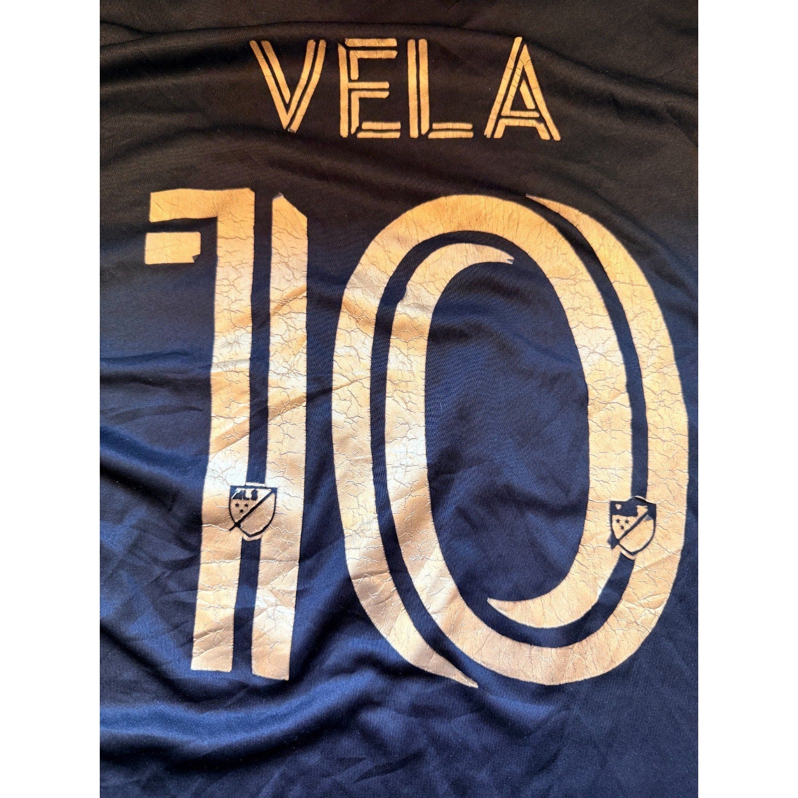 Adidas LAFC Carlos Vela #10 Jersey XL Black Gold MLS 25th Anniversary YouTube TV