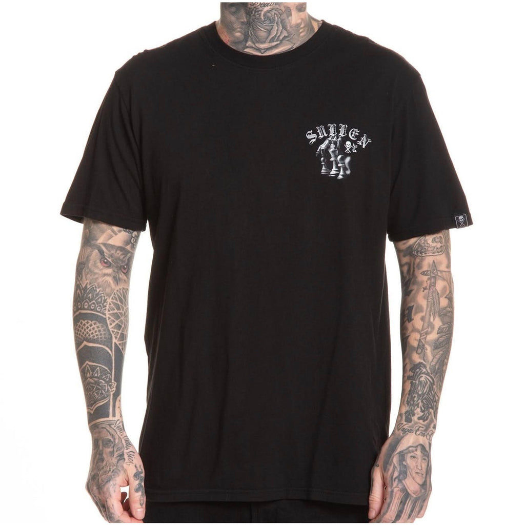 Sullen Art Collective Paloskim T Shirt Mens 2XL Black Skull Chess SCM7794 NWT