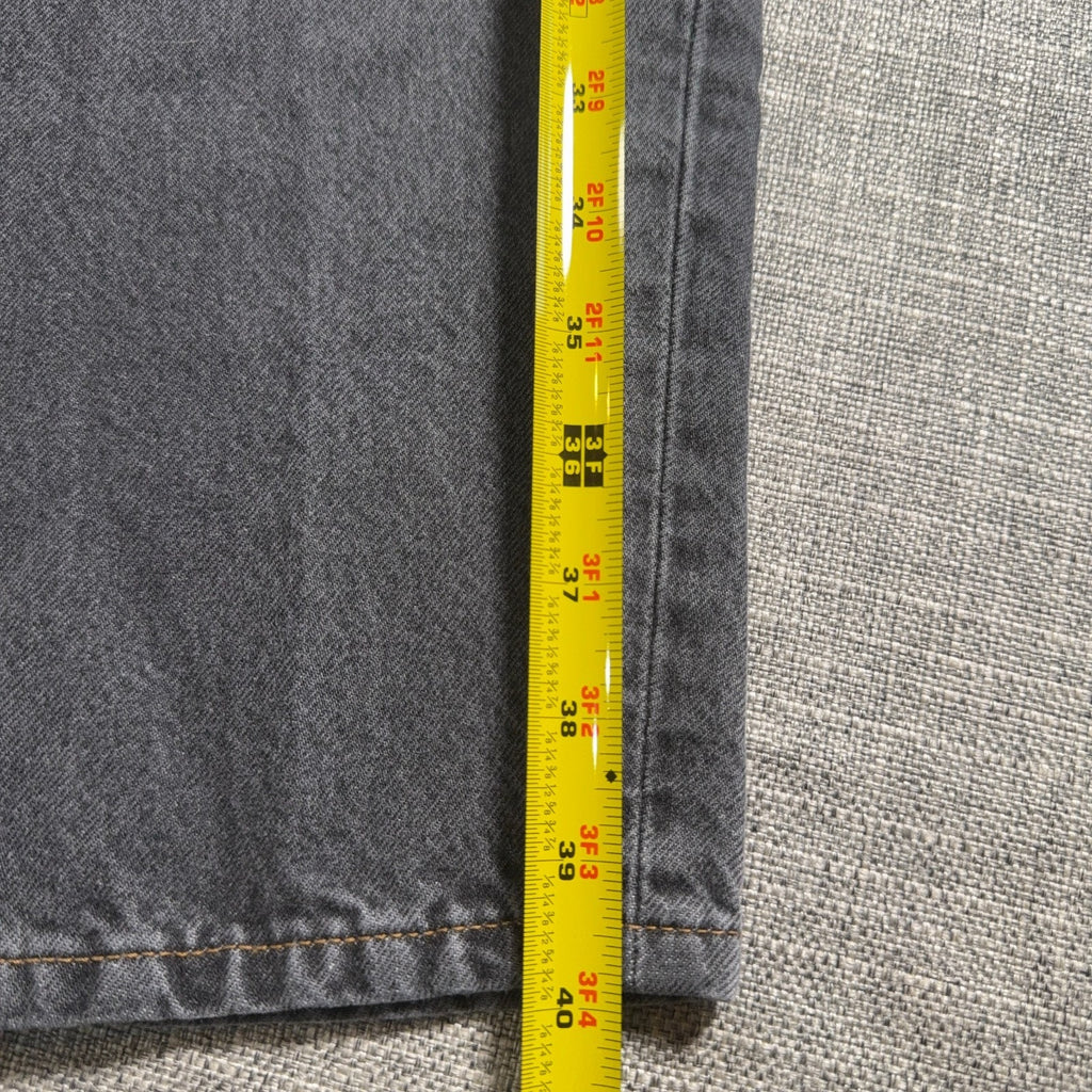 Levis Skateboarding Super Baggy Jeans Mens 30x34 Gray Black Y2K Skater A4298