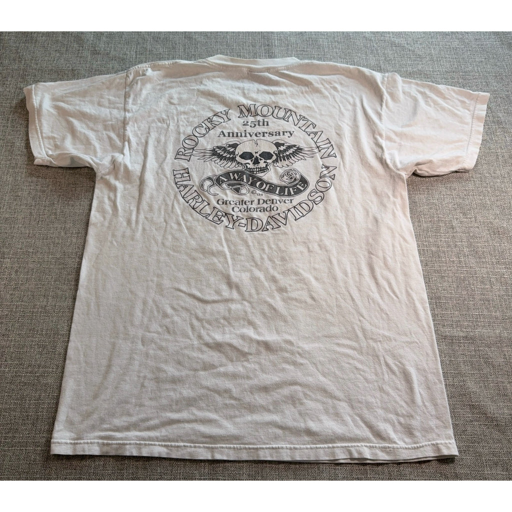 Harley Davidson T Shirt Mens Large Ride The Legend Rocky Mountain Denver Vintage