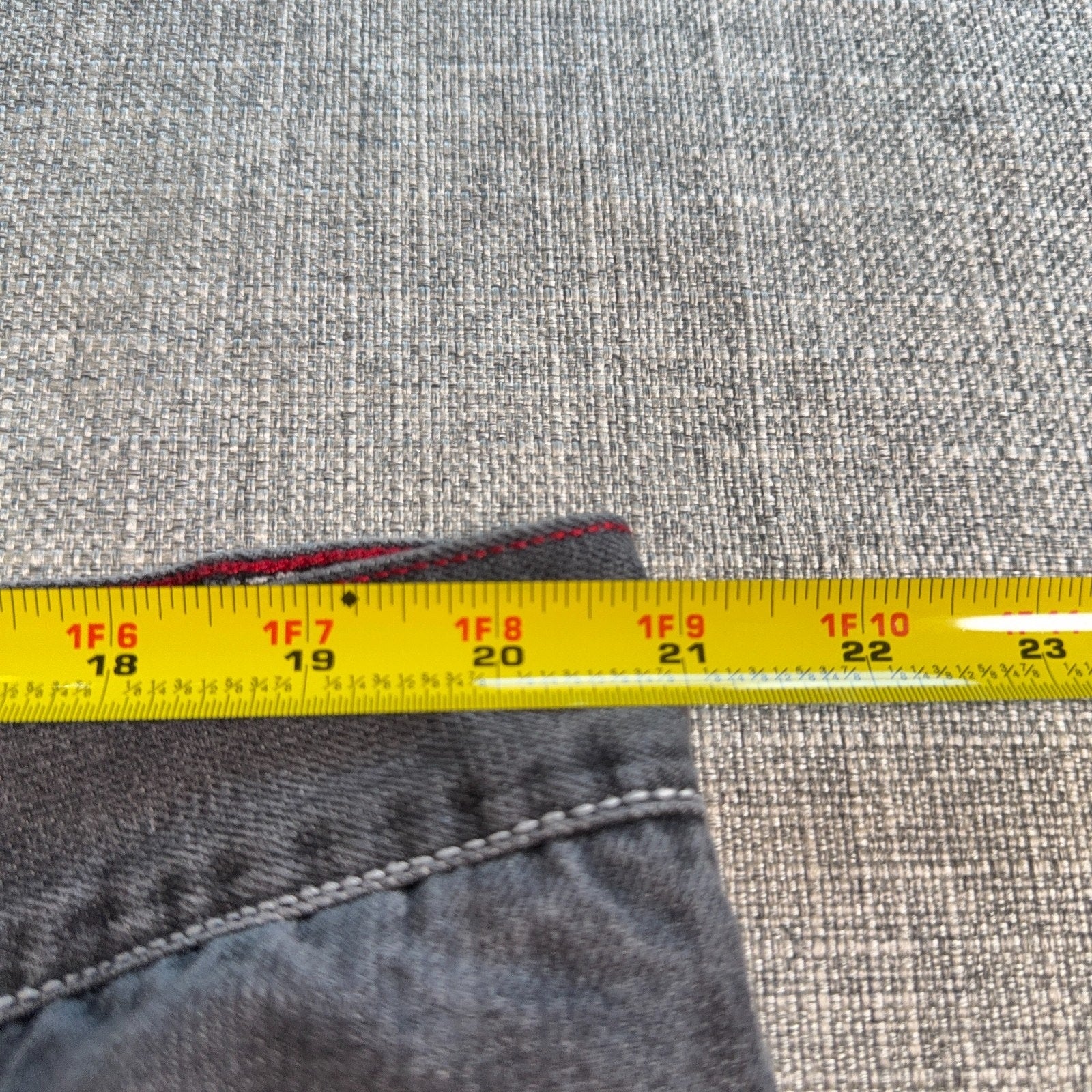 Coogi Australia Jeans Mens 42x35 Gray Baggy Y2K Hip Hop Embroidered Denim