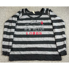 UNM Lobos Striped Distressed Sweatshirt Women’s XL