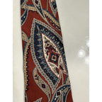 Vintage Christian Dior Monsieur All Silk Red Blue Paisley Italy USA Designer Tie