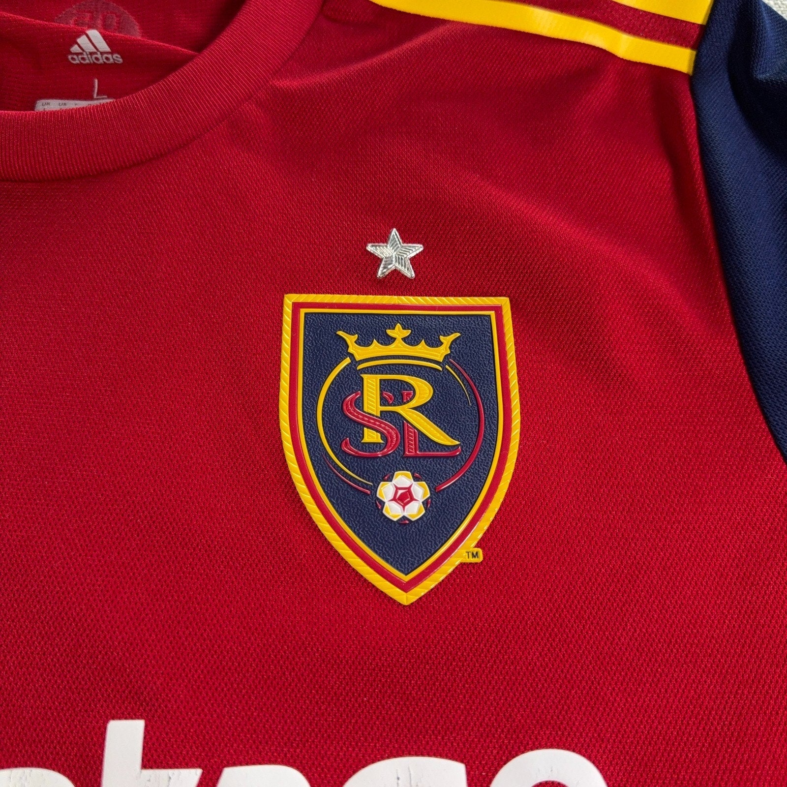 Real Salt Lake Adidas Jersey Mens Large 2018 MLS LifeVantage Climacool RSL Socce