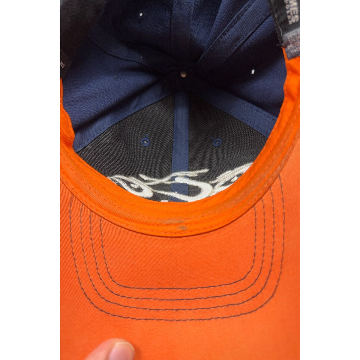 Y2K Orange County Choppers OCC Bio-Domes Stretch Fit Hat Cap Navy