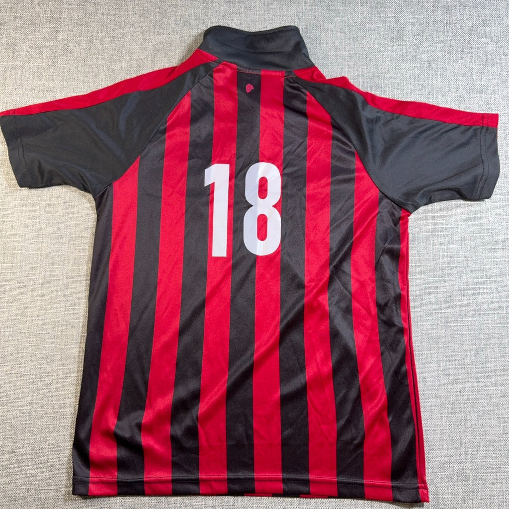 Lot 2 Youth Soccer Jerseys AC Milan Ireland Moody #19 Red Green Fan Shirts