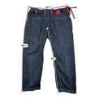 93brand Casual Gi Pants Mens A2 Black Orange Drawstring Jiu Jitsu Lounge
