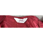 Vintage Henson Kickernick Nightgown Peignoir Robe Set M Burgundy Lace Nylon