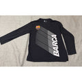 FC Barcelona Long Sleeve Shirt Men's M Black Barca Graphic Soccer FCB Flawed