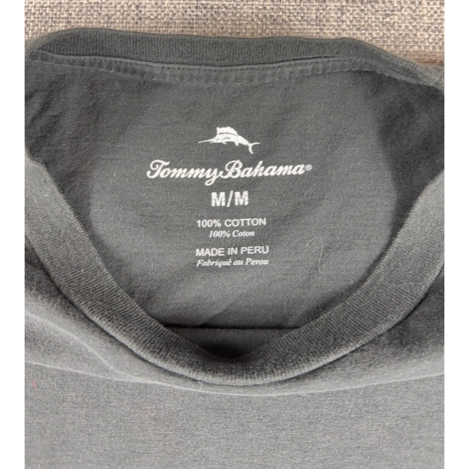 Tommy Bahama Spin Class Roulette T Shirt Mens M Black Casino Graphic Tee