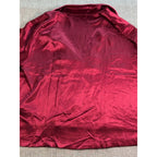 MERSEA Burgundy Satin Pajama Lounge Top Size L