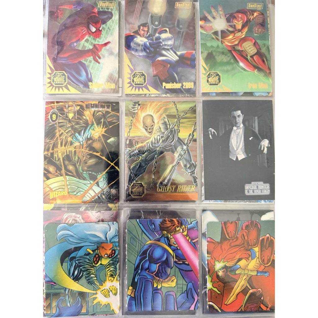 1990s Marvel Trading Card Lot Spider-Man Fleer Ultra Flair Annual Chromium X-Men