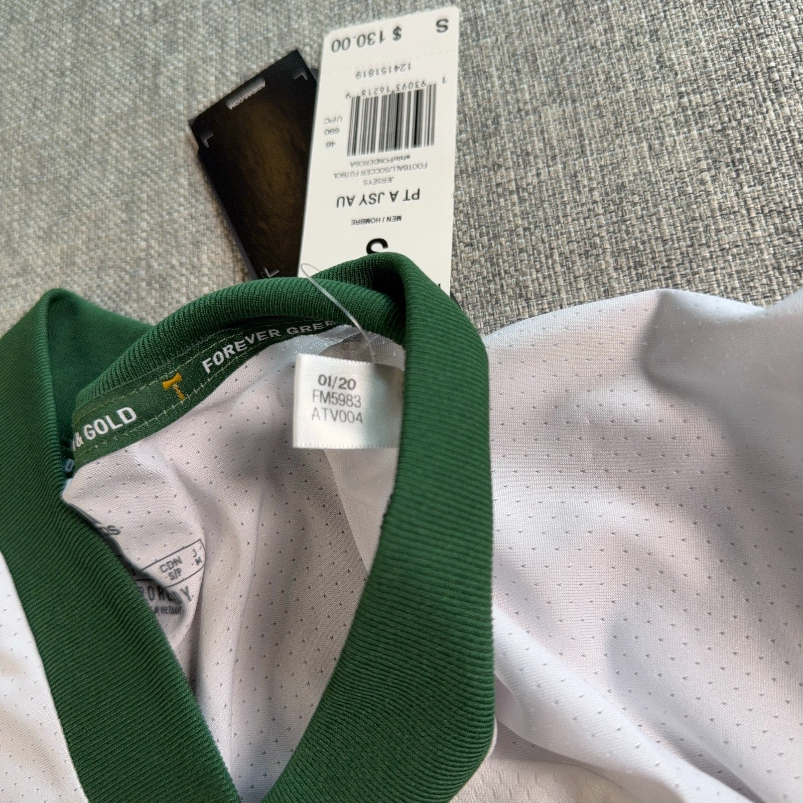 Portland Timbers Adidas Authentic Away Jersey Mens Small NWT MLS Soccer FM5983