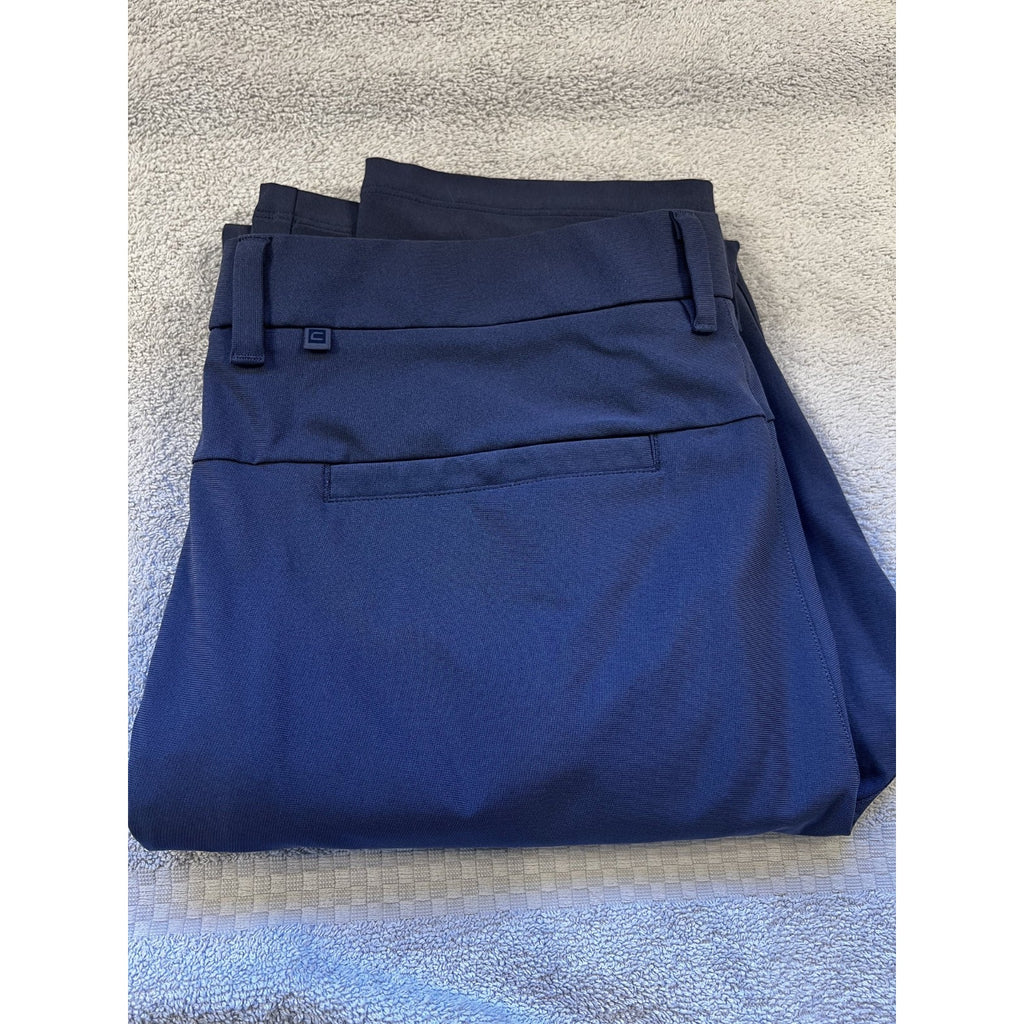CRZ YOGA Men’s Golf Pants 33W Navy Stretch Performance Athletic Casual Pants