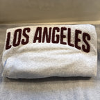 H&M Los Angeles Sweatshirt Women’s Medium Gray Cropped Crewneck Pullover Casual