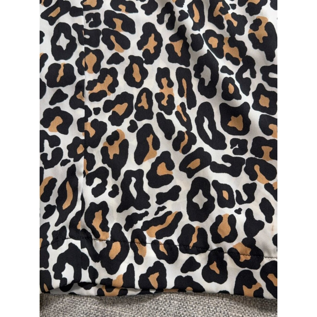 Banana Republic Leopard Print Pull-On Pants Medium