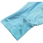 B Draddy Mens XXL Golf Quarter Zip Pullover Aqua Blue Performance Pockets