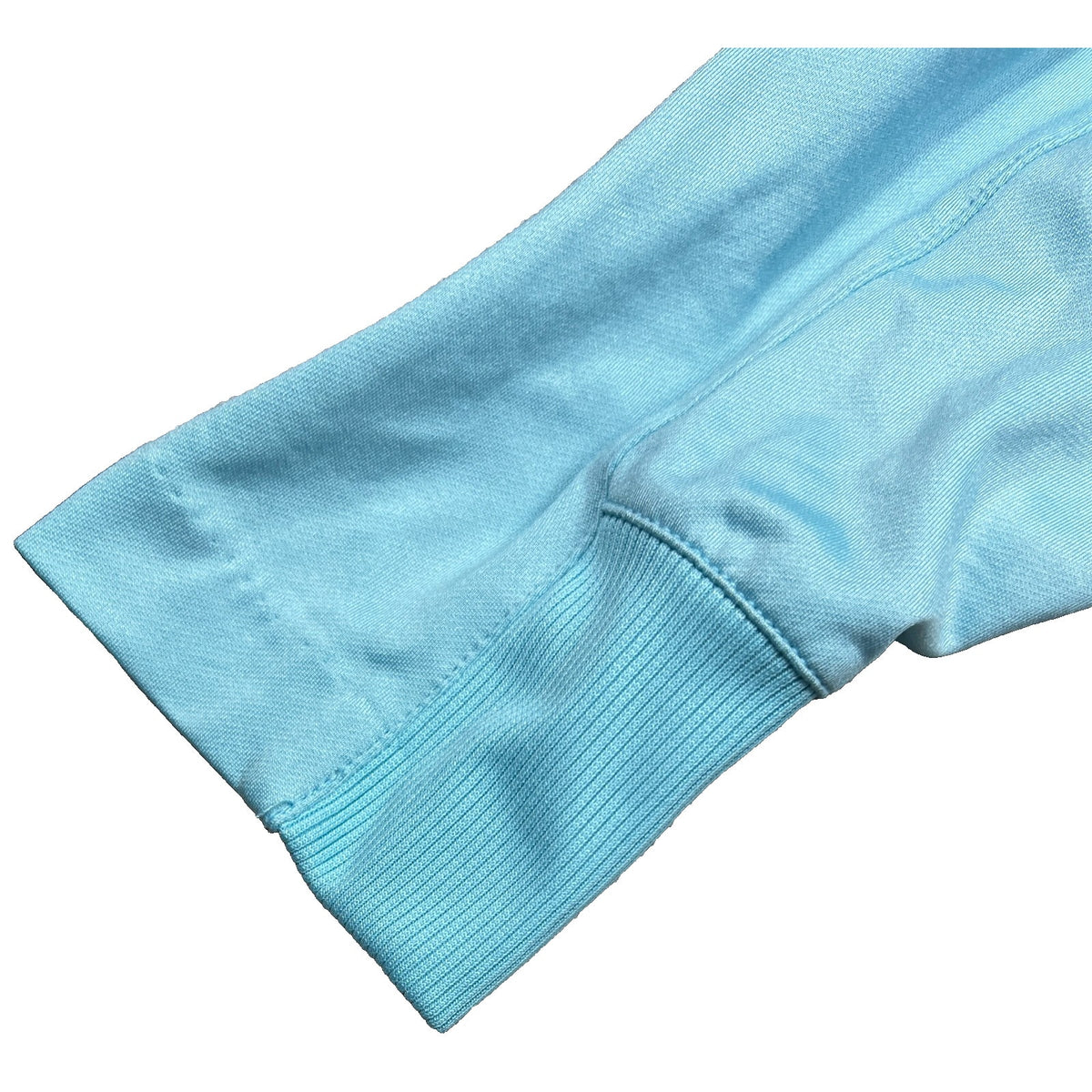 B Draddy Mens XXL Golf Quarter Zip Pullover Aqua Blue Performance Pockets