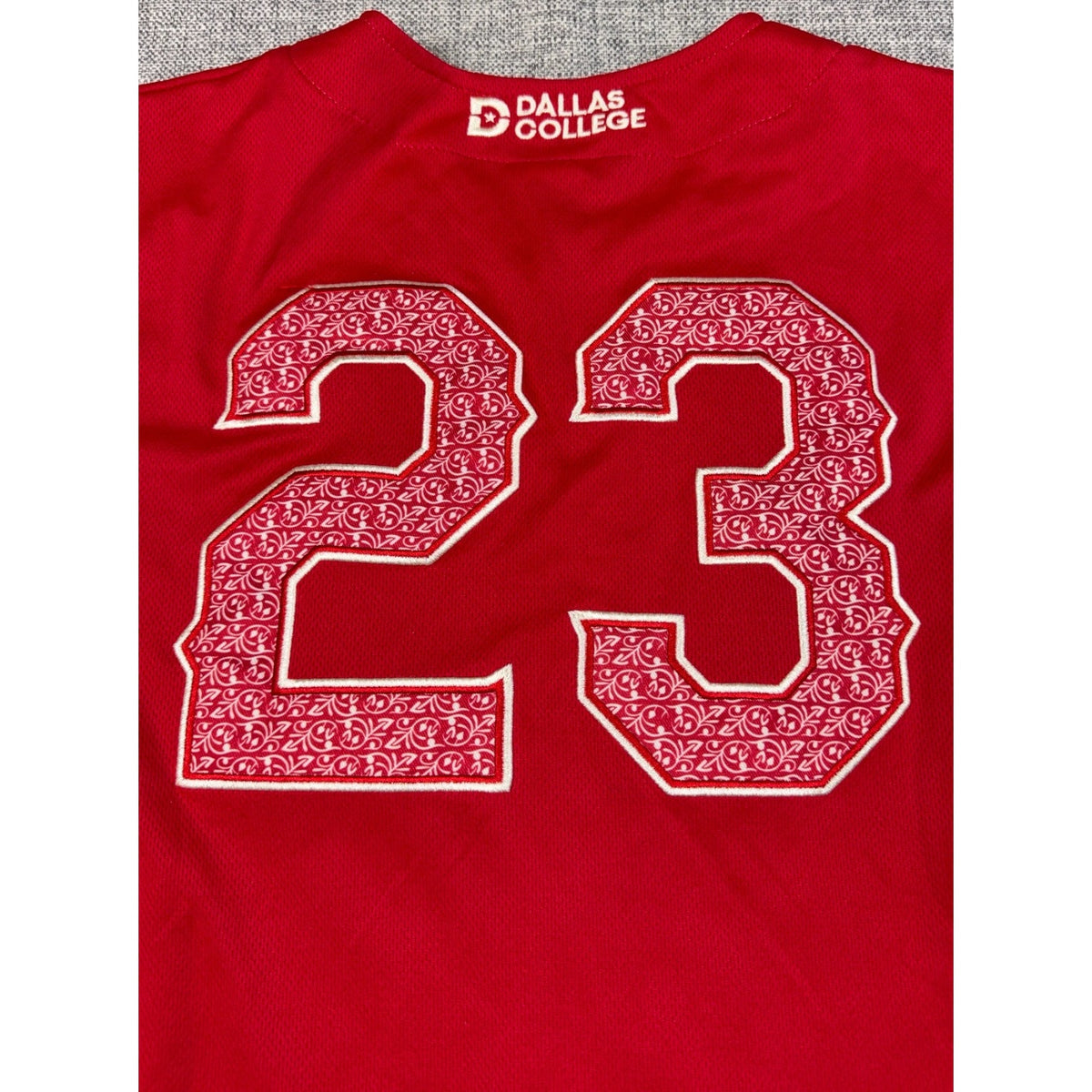 TEJAS Dallas College Jersey #23 Mexico Texas Flag Men's M Baseball