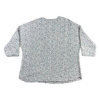 Chico’s Size 2 NWT Marled Dolman Sleeve V Neck Sweater Multicolor Split Hem