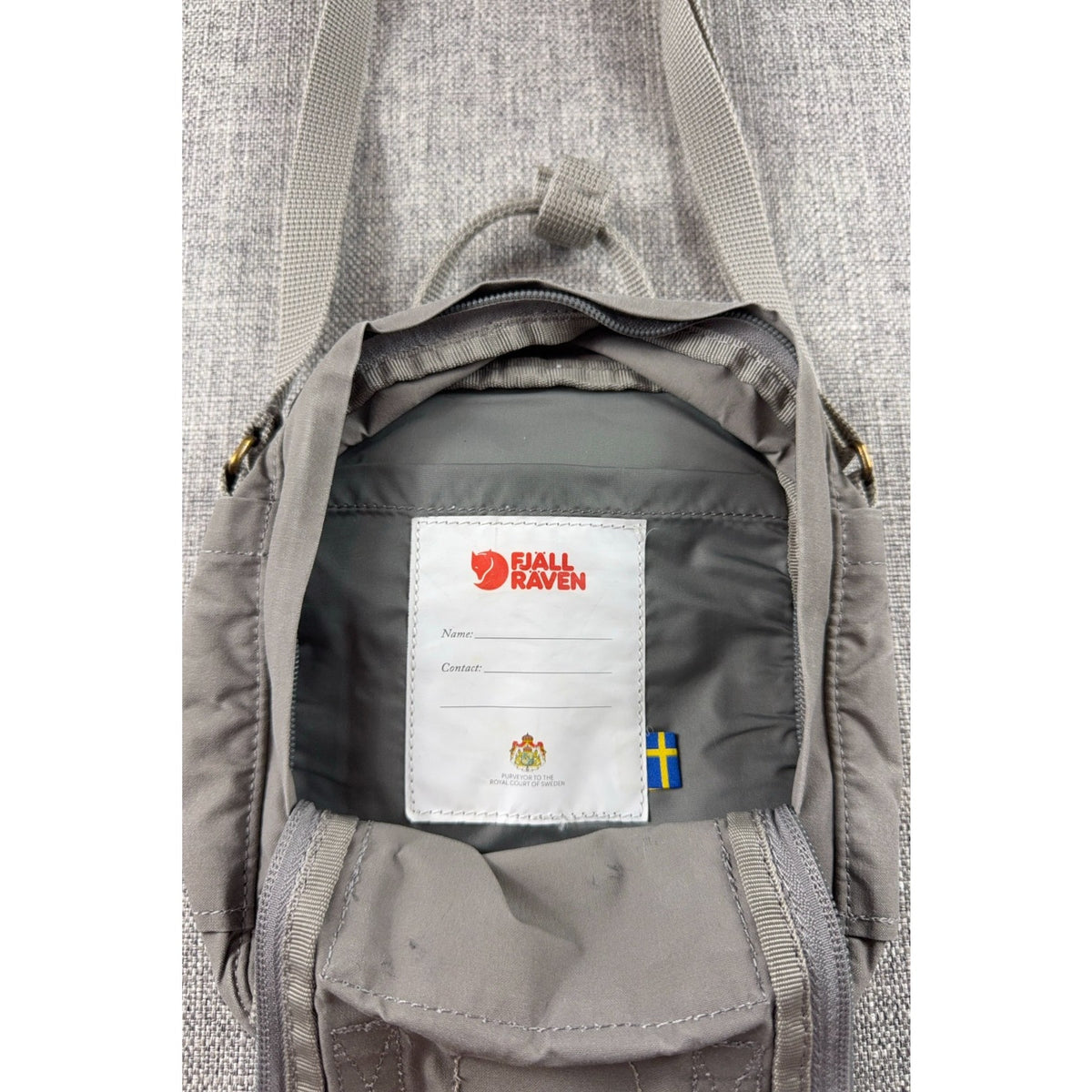 Fjallraven Kanken Sling Bag 23797 Fog Gray Crossbody Mini Backpack Purse