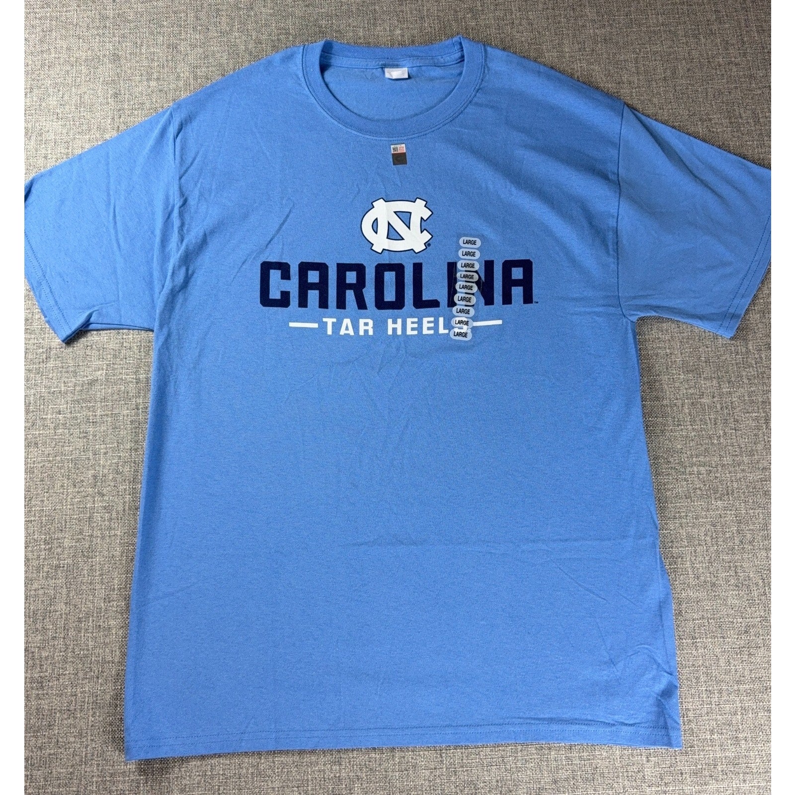 UNC Tar Heels T Shirt Mens Large Carolina Blue North Carolina NCAA Basketball